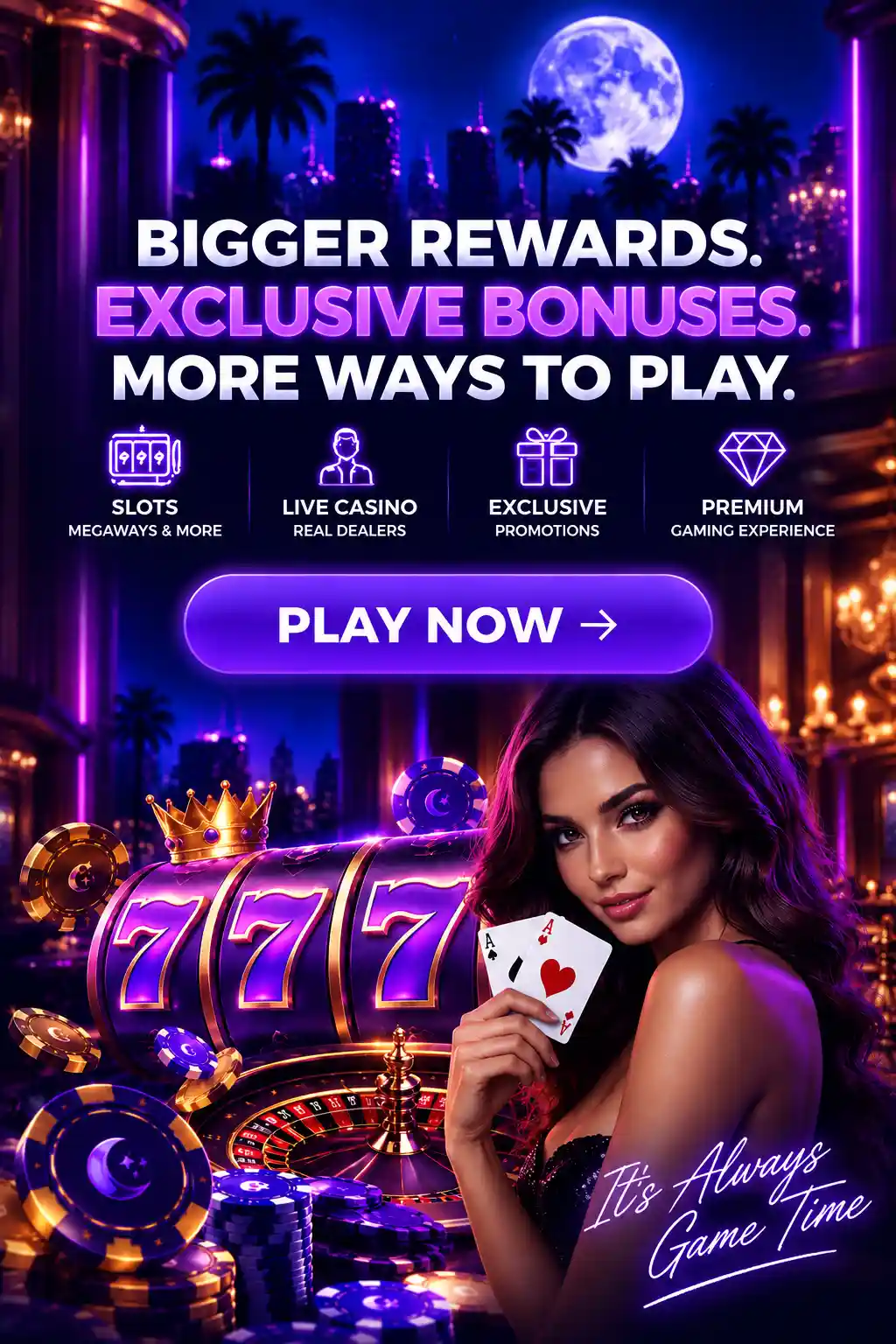 midnight casino mobile banner